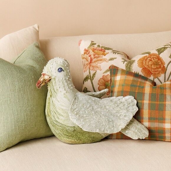John Derian Other - John Derian X Target 2025 Figural Beaded Dove Pillow NWT